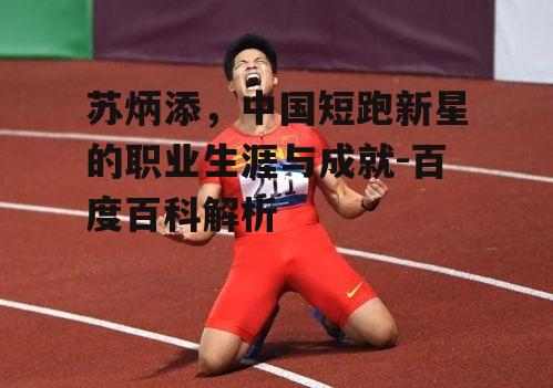 四、苏炳添的荣誉与影响
