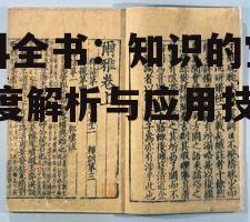 百科全书：知识的宝库-深度解析与应用技巧