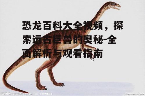 二、视频中的恐龙种类介绍