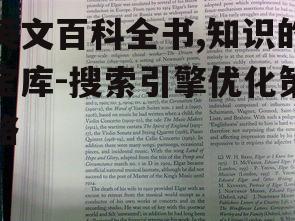 英文百科全书,知识的宝库-搜索引擎优化策略