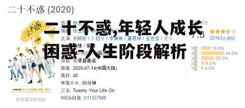 二、二十不惑的表现形式