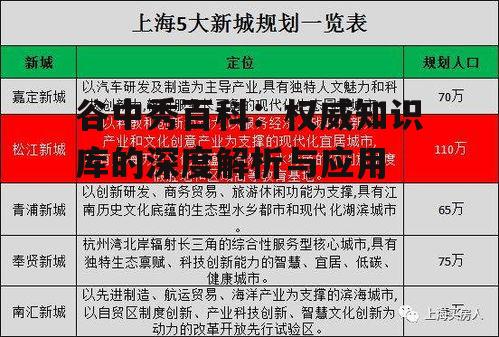 谷中秀百科：权威知识库的深度解析与应用