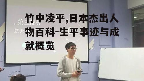 四、竹中凌平的科研成果
