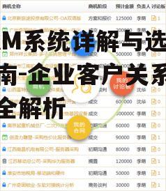 二、CRM系统的核心功能