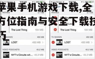 苹果手机游戏下载的存储空间管理技巧