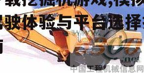 挖掘机游戏类型与特点分析