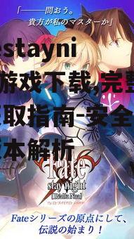 fatestaynight游戏下载安全注意事项