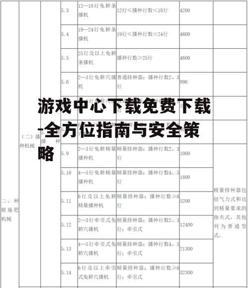 游戏中心下载免费下载的设备兼容性考量