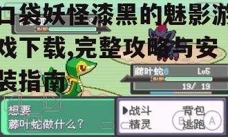 口袋妖怪漆黑的魅影游戏下载,完整攻略与安装指南