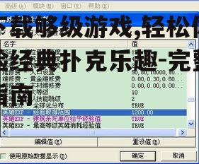够级游戏安装与设置指南